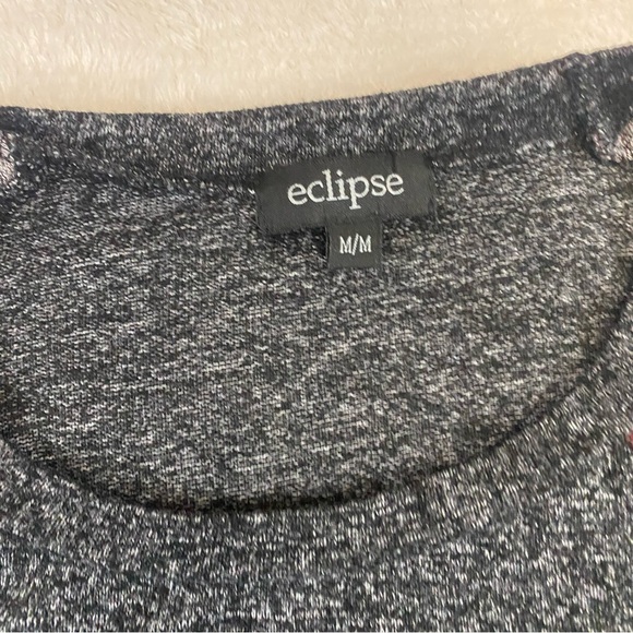 Women’s Eclipse Black/Red Plaid Shirt With Elbow Patches Size M - Picture 3 of 9